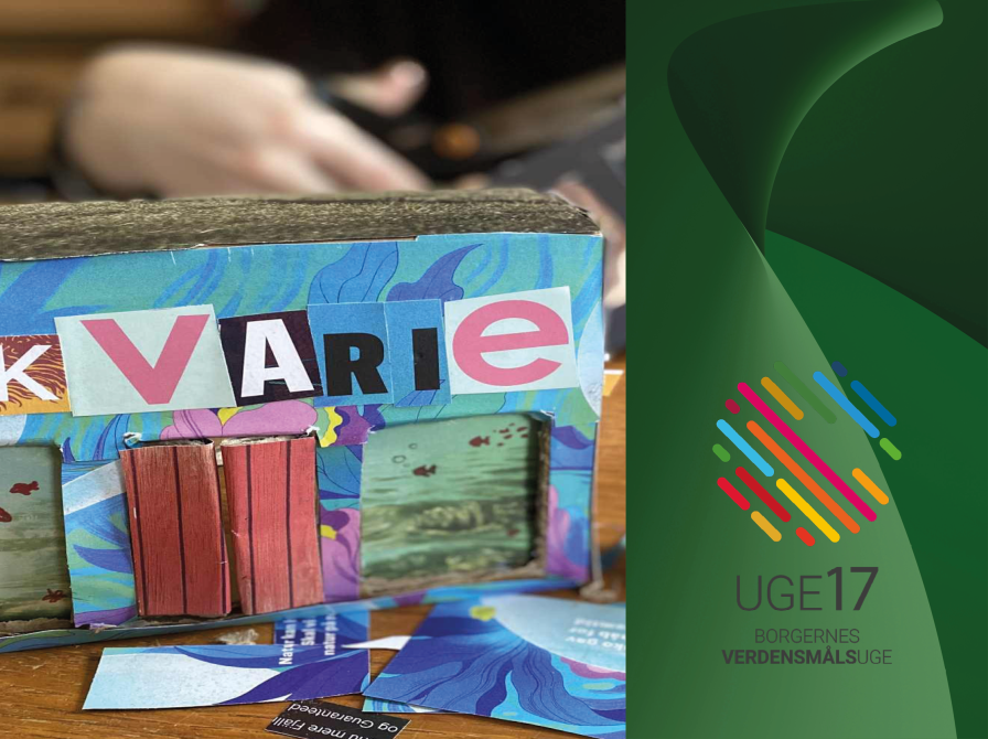 Minihus lavet af pap